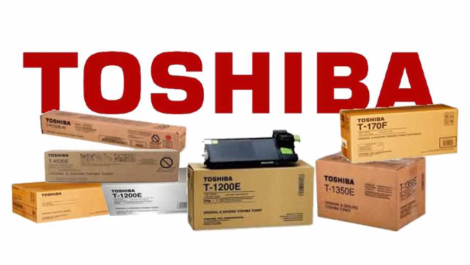 suministros de tinta y tóner original Toshiba